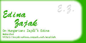 edina zajak business card